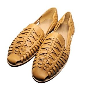 Nisolo Huaraches Mens Sz 12.5 Light Brown Leather Comfort Handcrafted Resortwear
